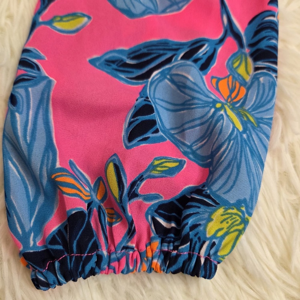 Lilly Pulitzer Lucee Long Sleeve Dress "Blooming For You" - Picture 10 of 13